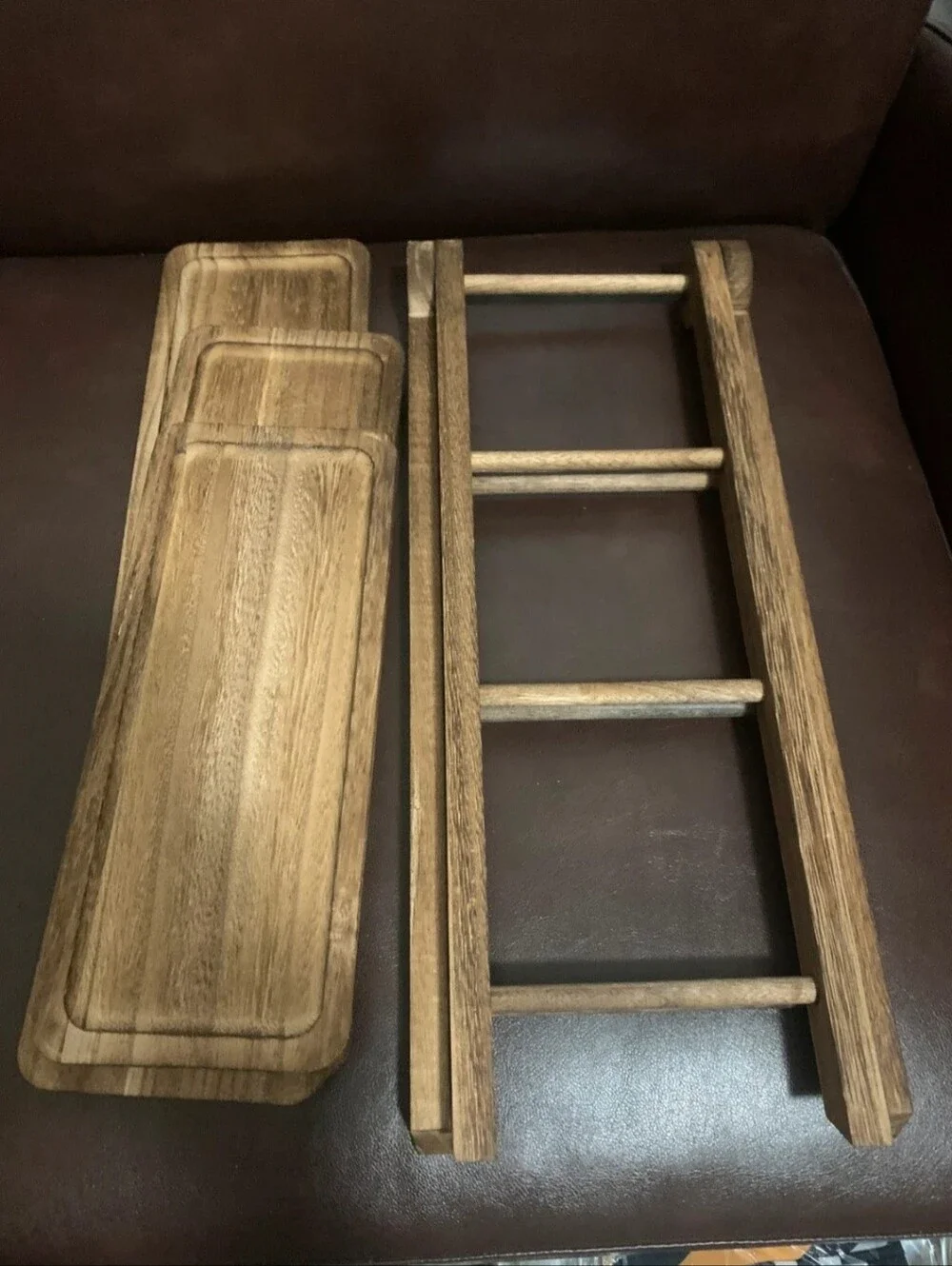 NWIB Wood 3 tier display trays  *** PRICE FIRM***